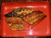 鰻定食の蒲焼き