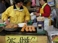 ウニを焼く