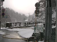 バス終点の萩橋