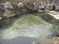 鹿角の露天風呂