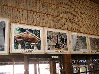 本堂内の写真展示 本堂内の写真展示