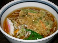 ネギの掻揚げソバ ネギの掻揚げソバ