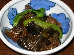 豚肉、ピーマン、ナスの炒め 豚肉、ピーマン、ナスの炒め