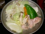 地鶏の陶板焼き 地鶏の陶板焼き