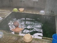 白山荘の浴槽 白山荘の浴槽