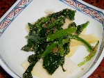 筍とほうれん草のゴマ和え 筍とほうれん草のゴマ和え