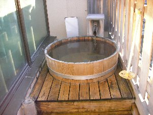 バルコニーの露天風呂 バルコニーの露天風呂