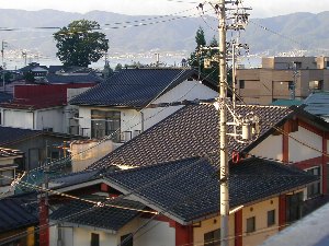 諏訪湖が見える 諏訪湖が見える