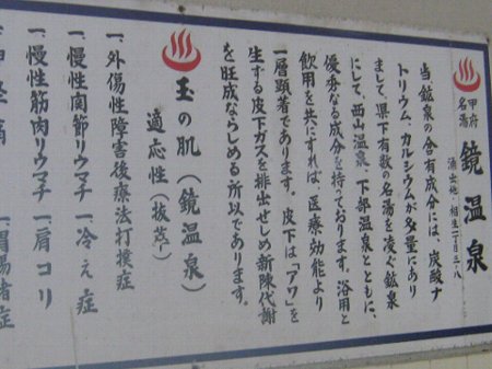 浴室内の掲示 浴室内の掲示