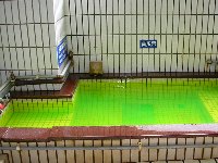 低周波電気風呂(左)と薬風呂 低周波電気風呂(左)と薬風呂