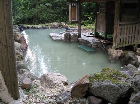 蟹場温泉の露天風呂 蟹場温泉の露天風呂
