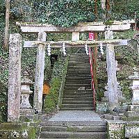 湯谷神社の石段 湯谷神社の石段