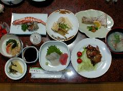 からさき旅館の夕食