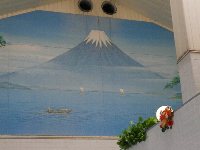 壁絵は富士山
