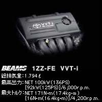 BEAMS 1ZZ-FE VVT-i 