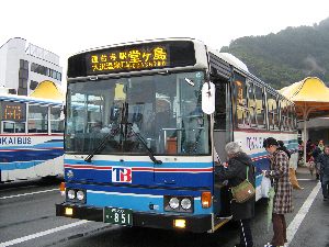 堂ヶ島行き東海バス