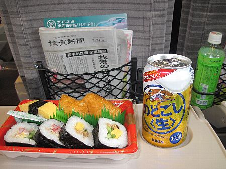 東北新幹線の昼食