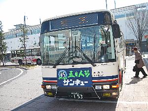 上田駅前の千曲バス